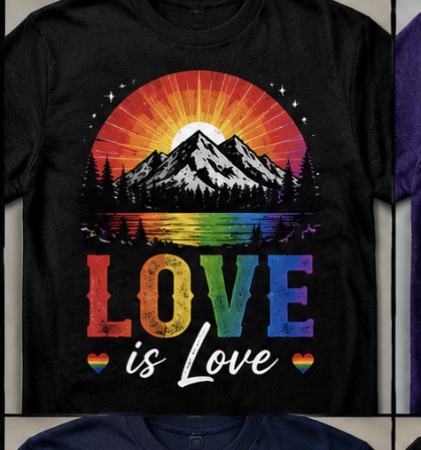 Love Is Love Mountain Tee